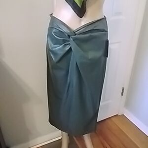 Elegant Green Midi Skirt